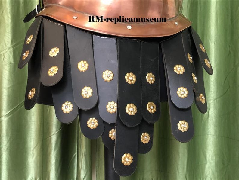 Medieval Copper Muscle Armor with 300 Spartan Full Set and Helmet view 5