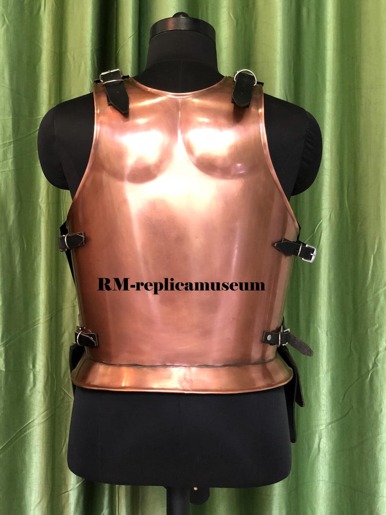 Medieval Copper Muscle Armor with 300 Spartan Full Set and Helmet view 6