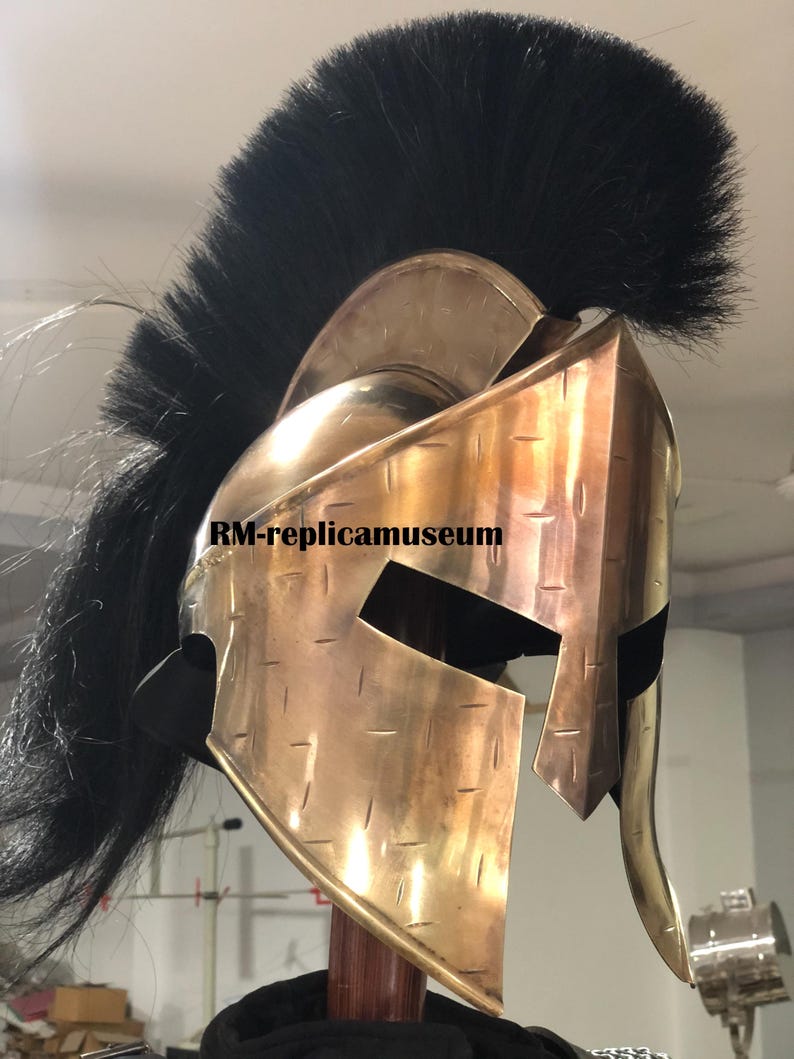 Medieval Roman Greek Muscle Armor with Complete Steel Set and Spartan Helmet view 8