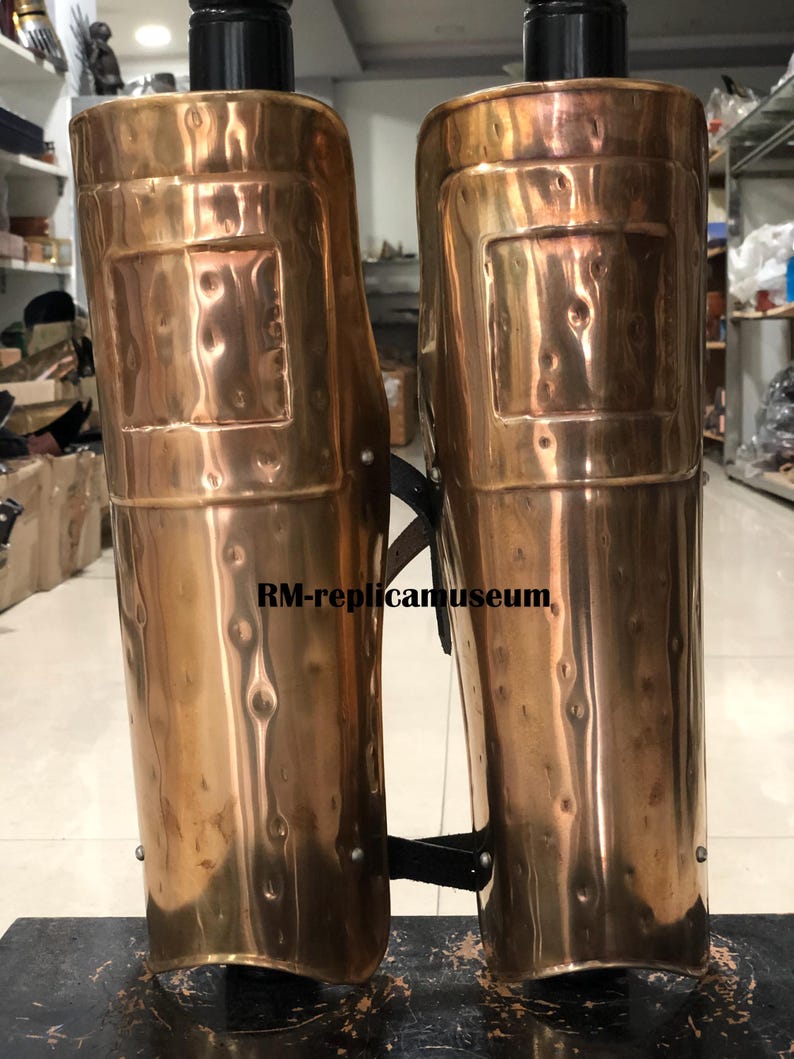 Medieval Roman Greek Muscle Armor with Complete Steel Set and Spartan Helmet view 10