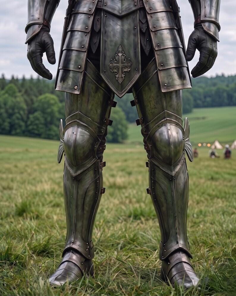 Medieval Knight Full Armor Suit with Wearable Steel for LARP view 2