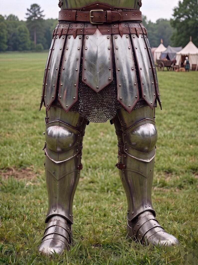 Medieval Pig Face Armor Suit with Bascinet for Buhurt and LARP view 5