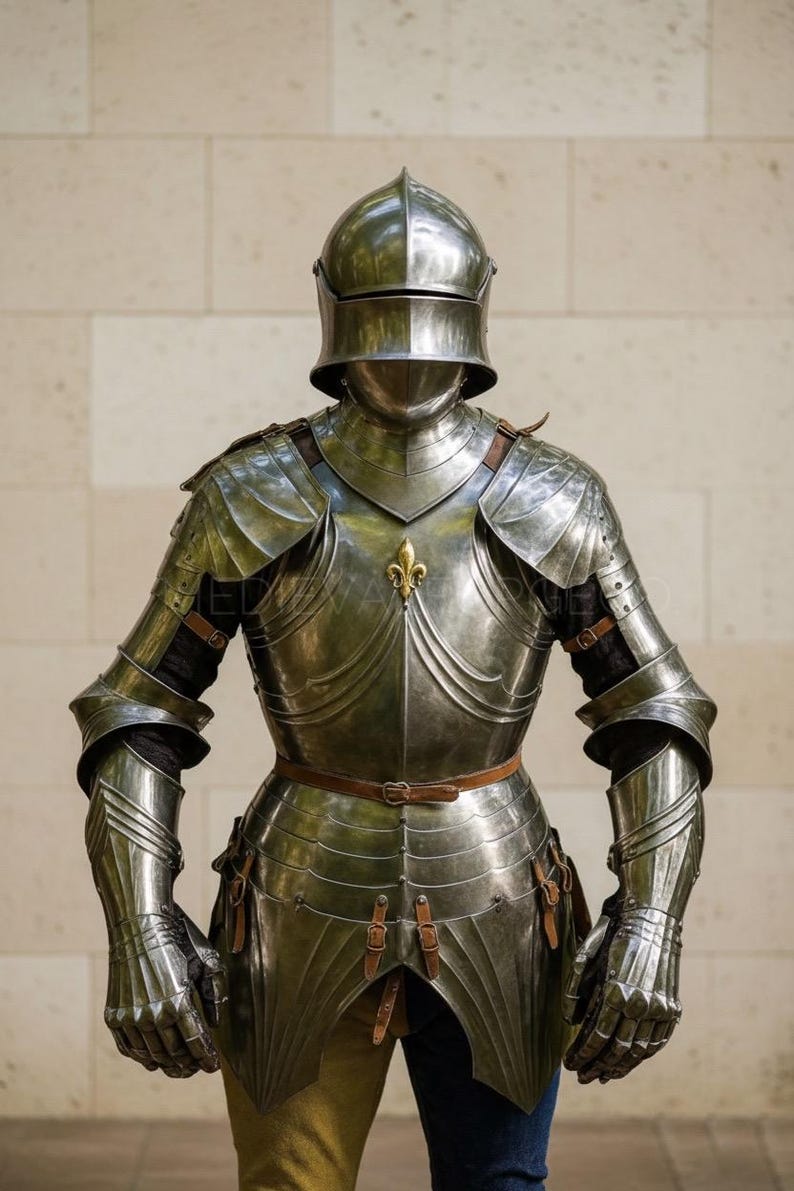 Elite Renaissance Knight Full Plate Armor for LARP and Reenactment view 9