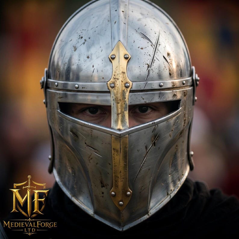 Medieval Knight Armor Suit with Wearable Steel Crusader Full Body LARP view 4