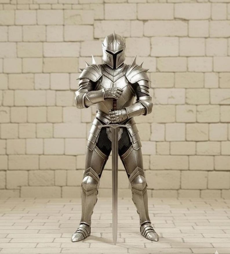 Medieval Knight Full Armor Suit with Handmade Steel for LARP and Display view 8