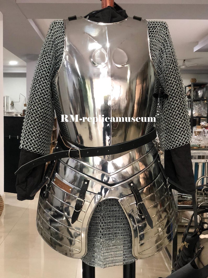 Medieval Knight Suit of Armor with 18-Gauge Steel Full Body LARP view 7
