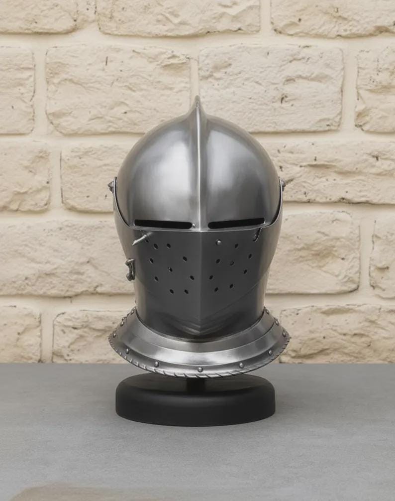 Medieval Knight Full Body Armor Suit with Gothic Wearable LARP view 6
