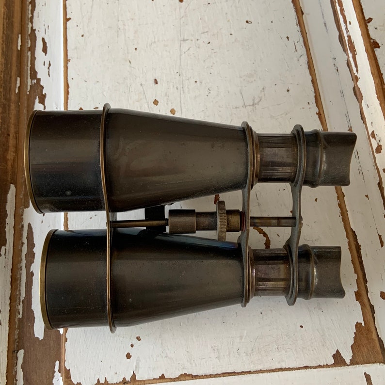 Brass Field Binocular with Removable Folding Tripod Stand view 3