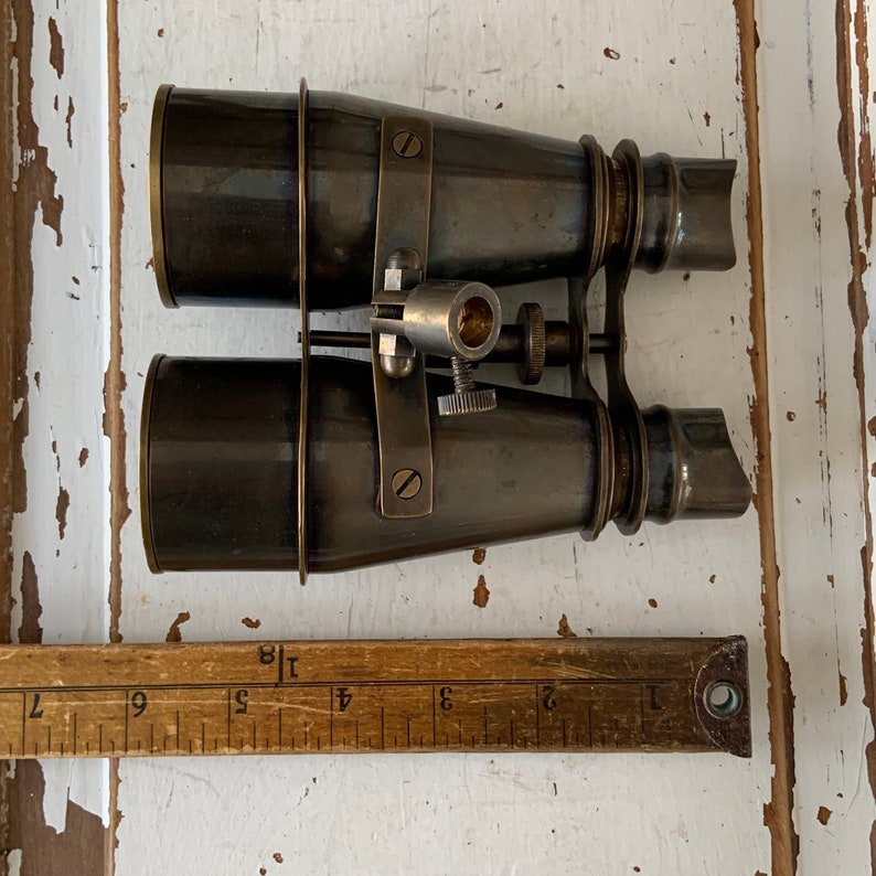 Brass Field Binocular with Removable Folding Tripod Stand view 10