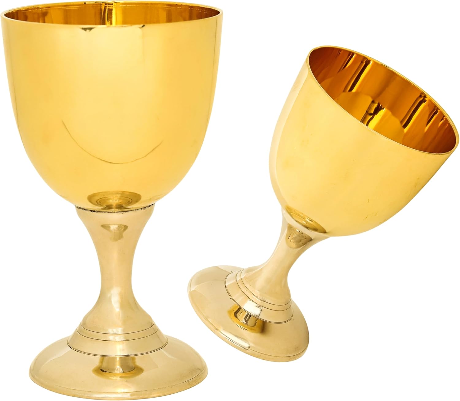 Brass Wine Glass with Gothic Renaissance Style view 6