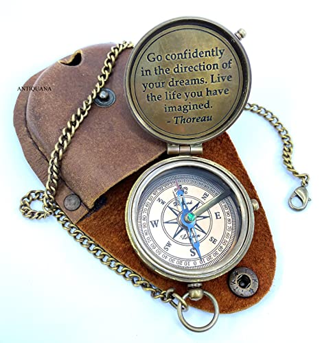 Motivational Compass, Leather Case view 2