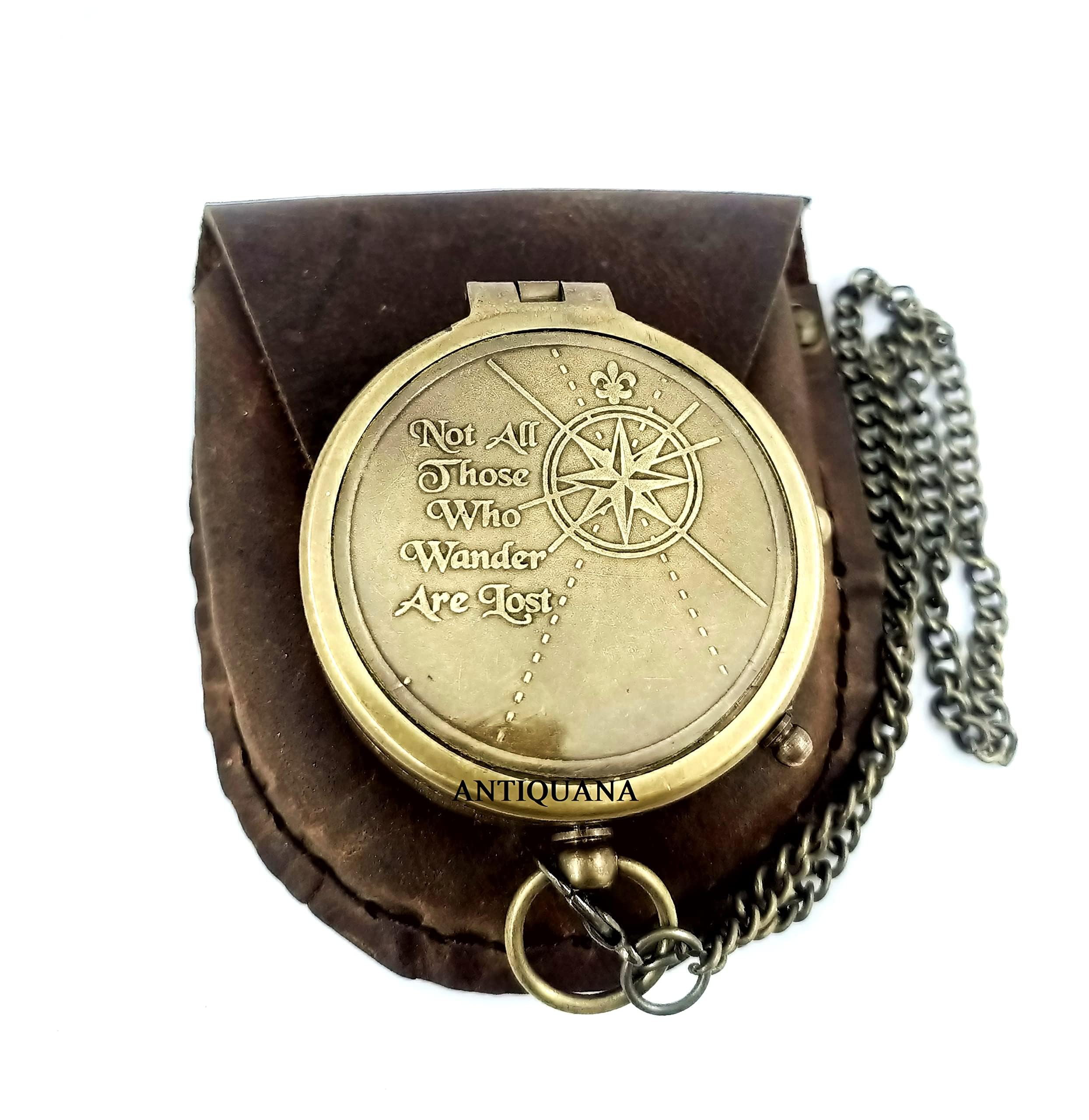 Motivational Compass, Leather Case view 2