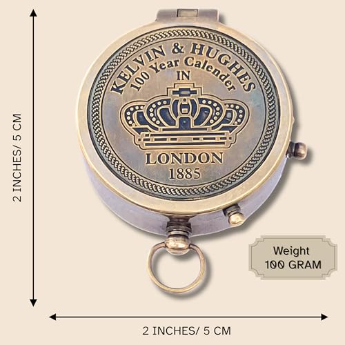 Kelvin & Hughes Reproduction Compass, Antique Finish view 3