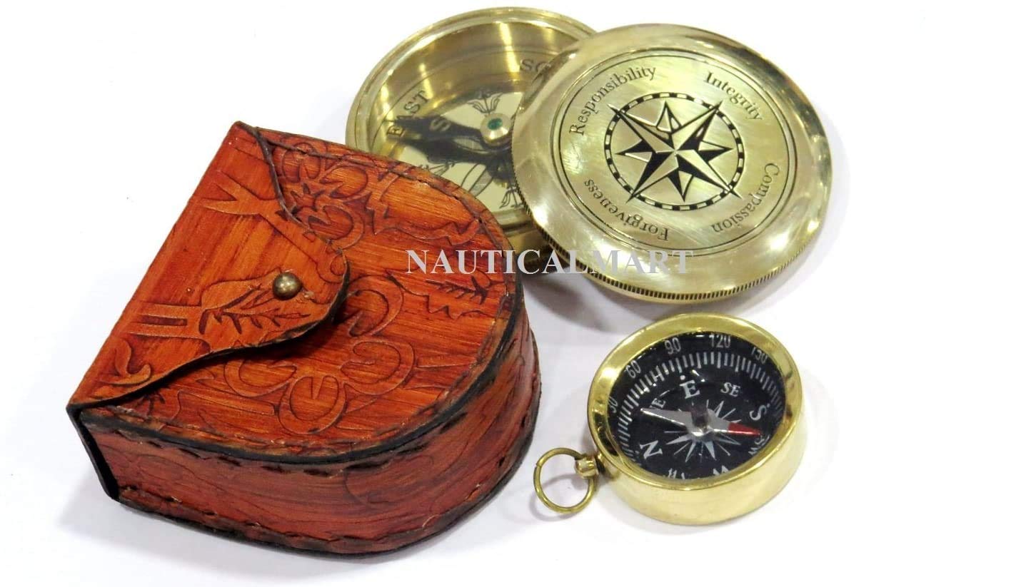 Motivational Compass, Leather Case view 6