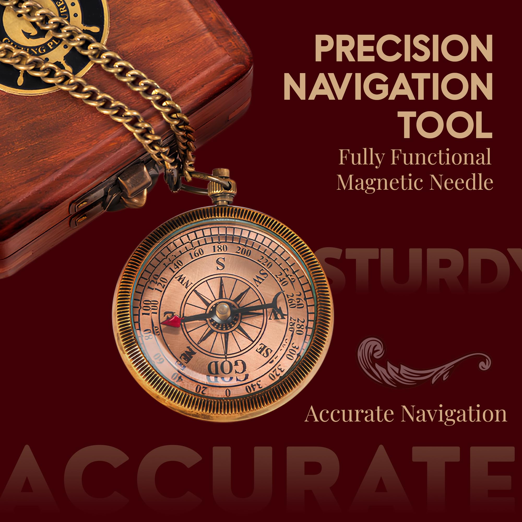 God Is My Compass, Wooden Box & Gift Box view 5