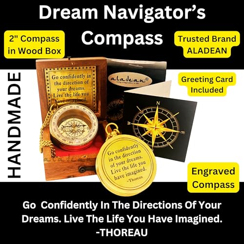 Motivational Compass, Wooden Box view 4