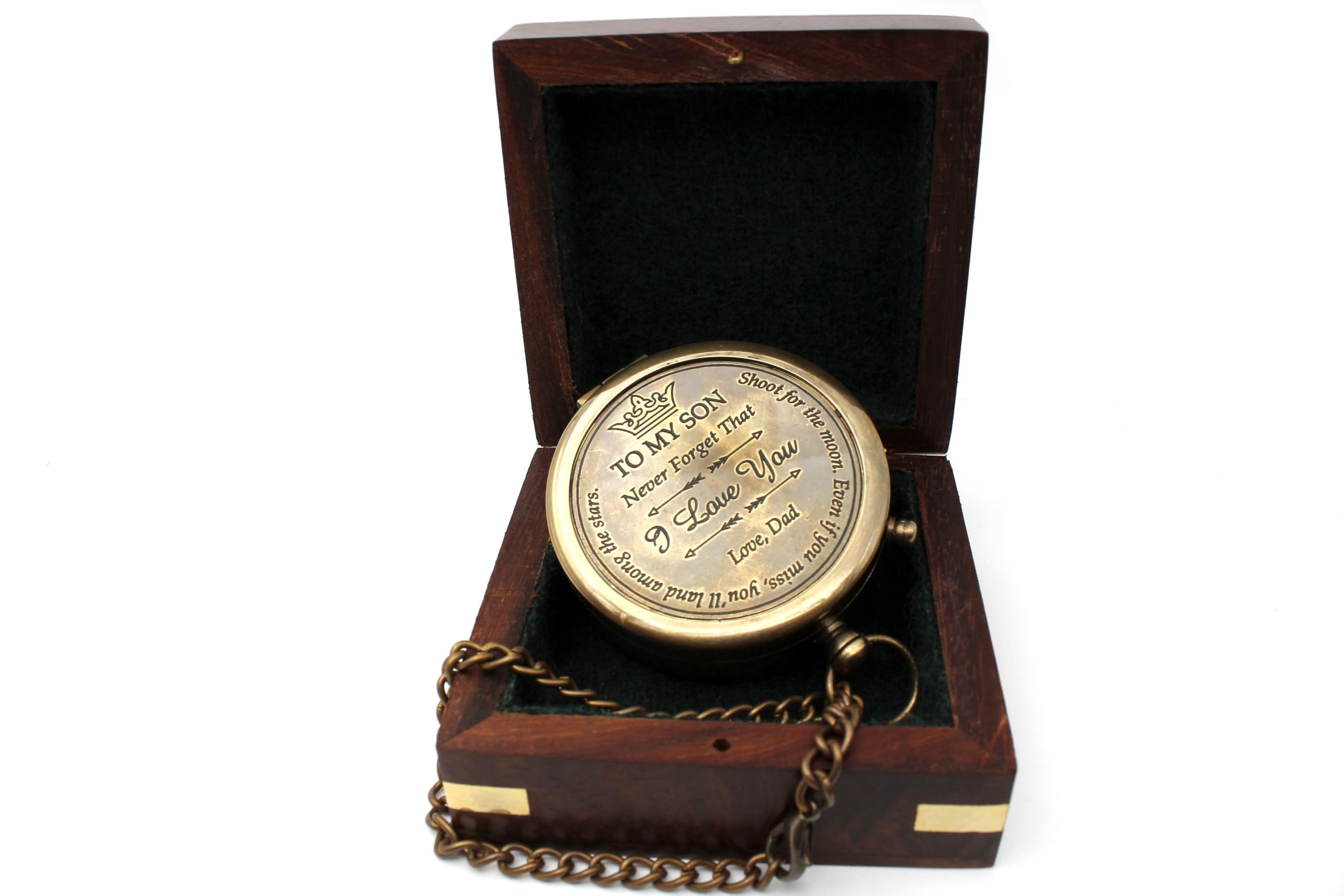To My Son Compass, Wooden Box view 2