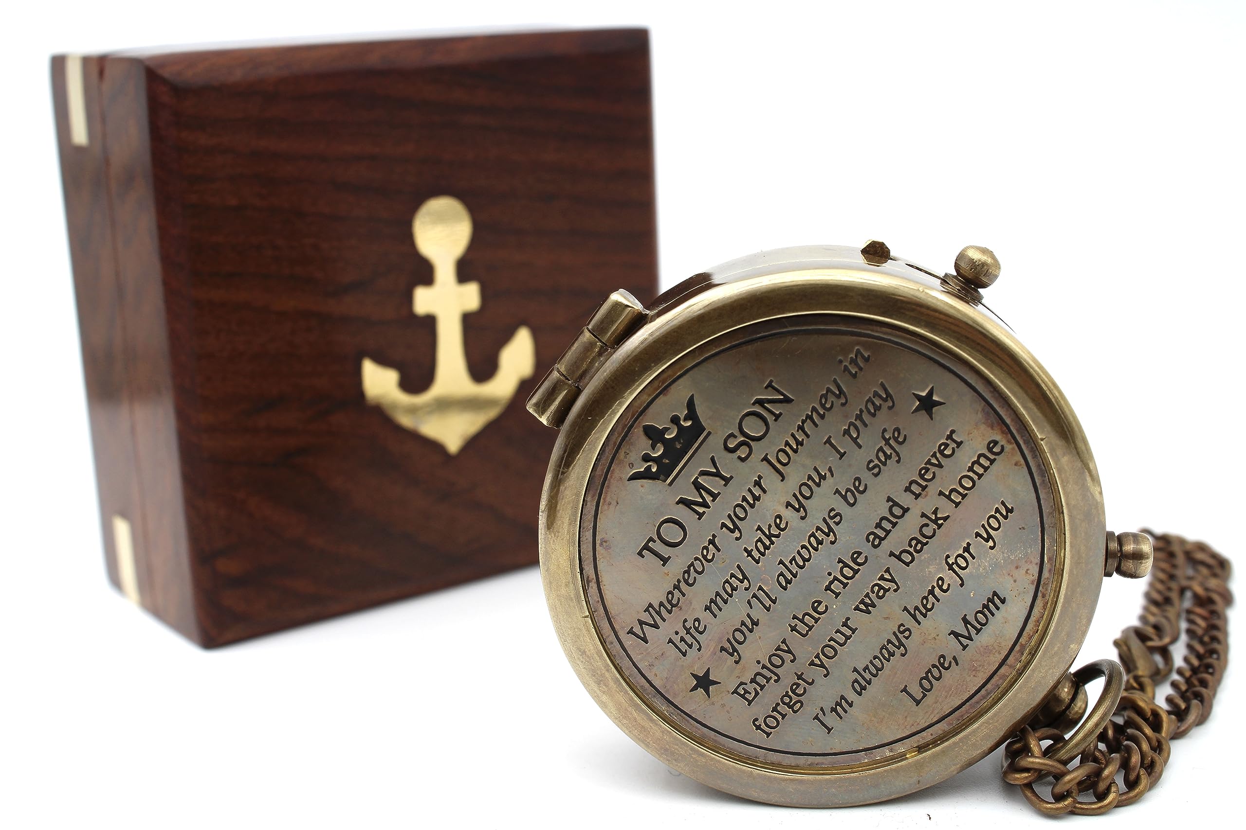 To My Son Compass, Wooden Box view 2
