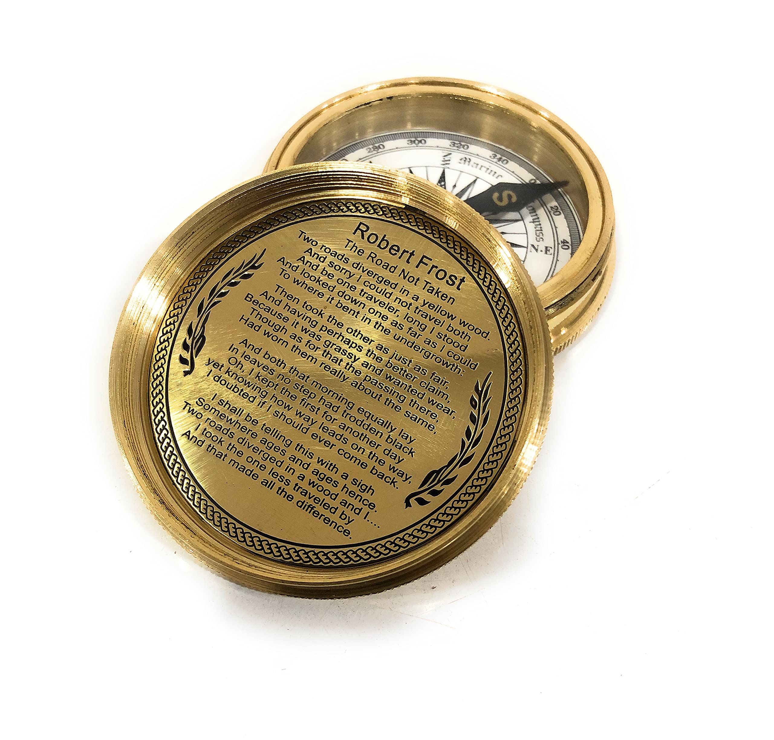 Polished Brass Compass view 4