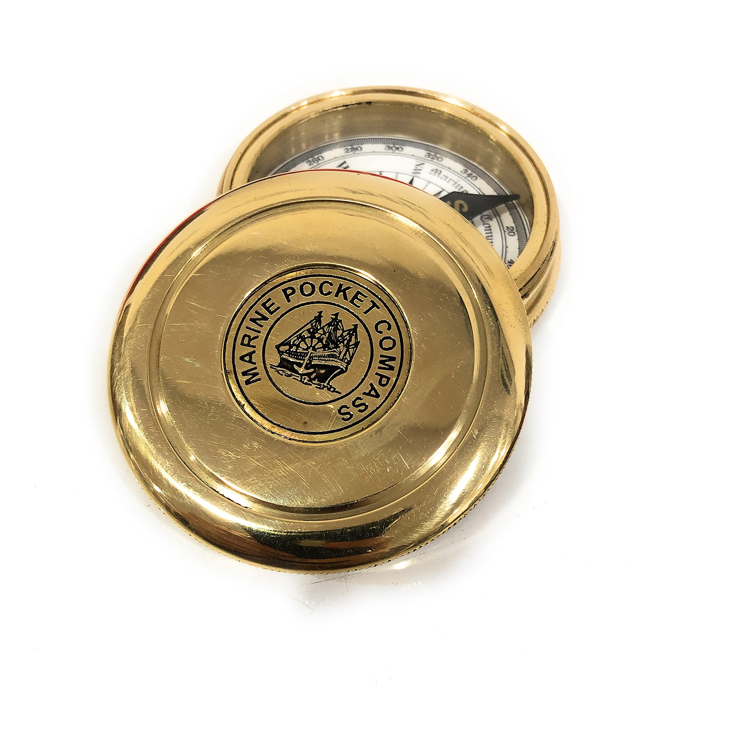 Polished Brass Compass view 6