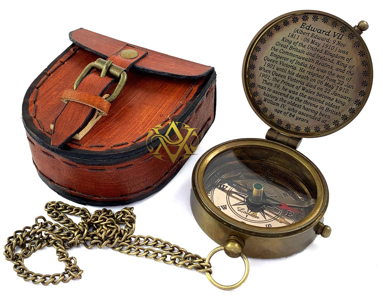 King Edward XI Compass, Leather Case view 5