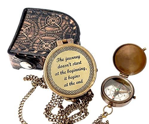 Motivational Compass, Leather Case view 2