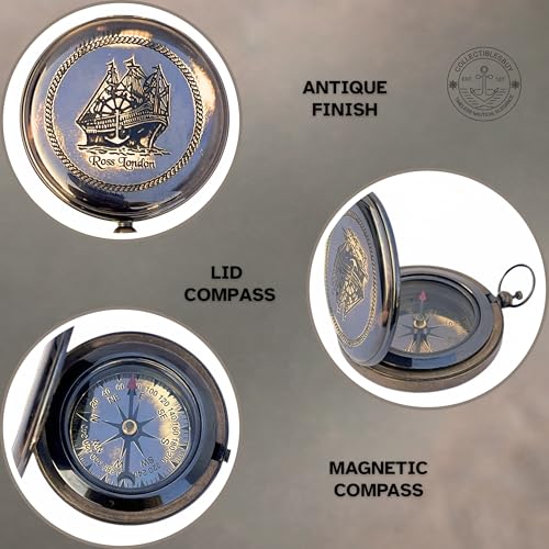 Ross London Compass, Antique Finish view 6