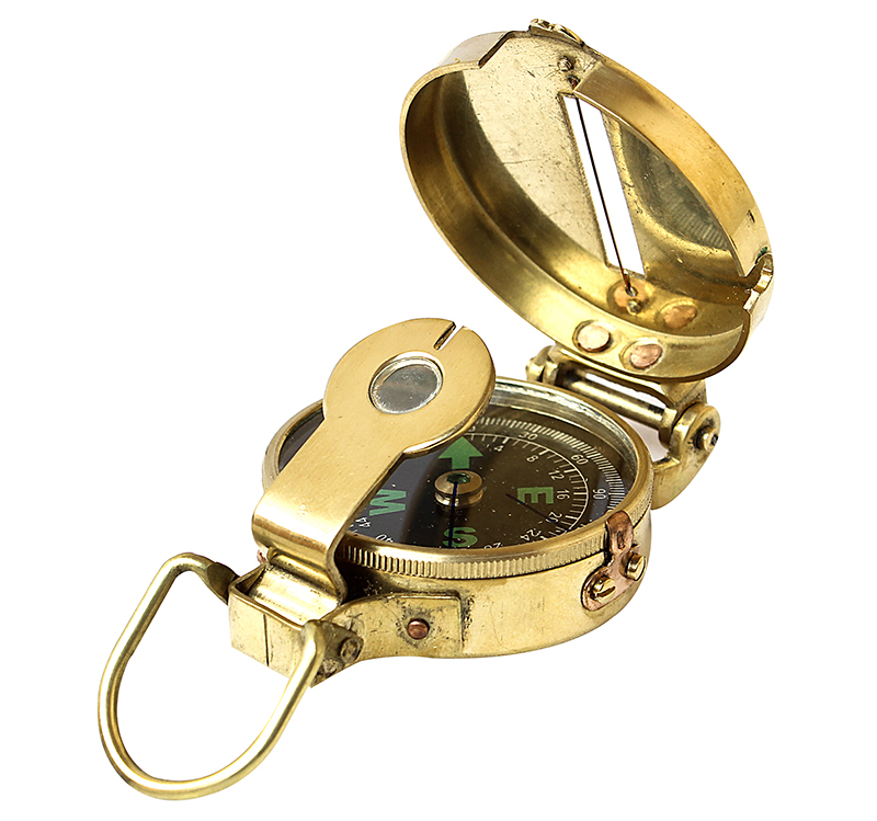 Brunton Compass, Polished Brass view 3