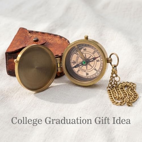 Joshua 1:9 Compass, Leather Case view 5