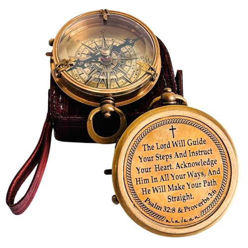 Religious Compass, Leather Case view 2