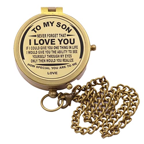 To My Son Compass, Leather Case view 6