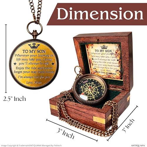 To My Son Compass, Wooden Box view 4