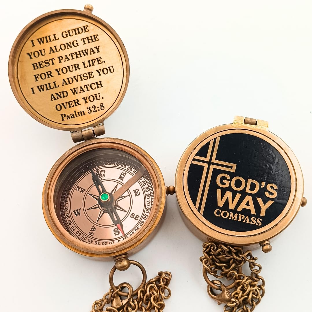 God's Way Compass, Leather Case view 6