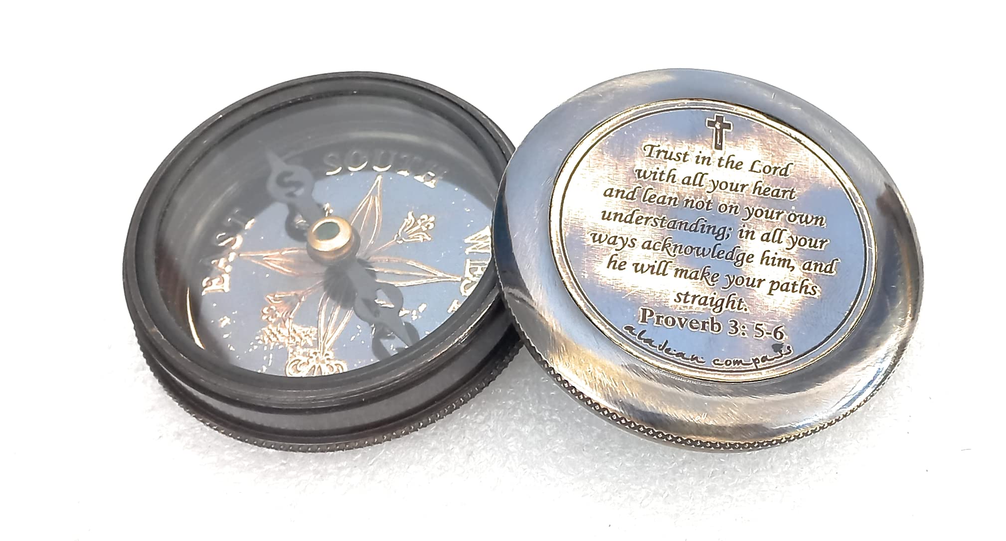 Religious Compass, Leather Case view 4