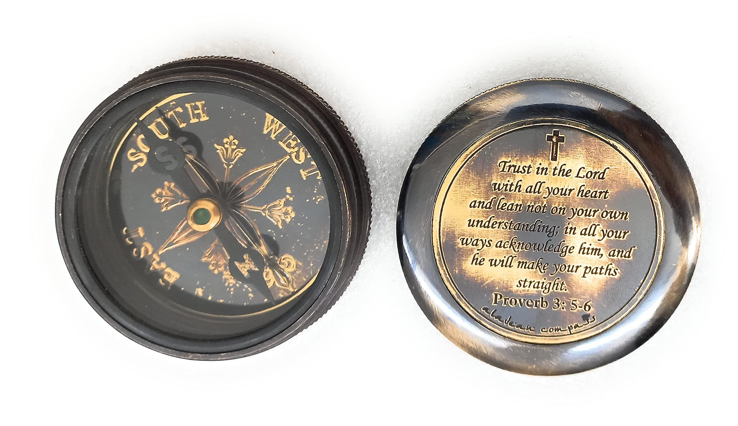 Religious Compass, Leather Case view 6