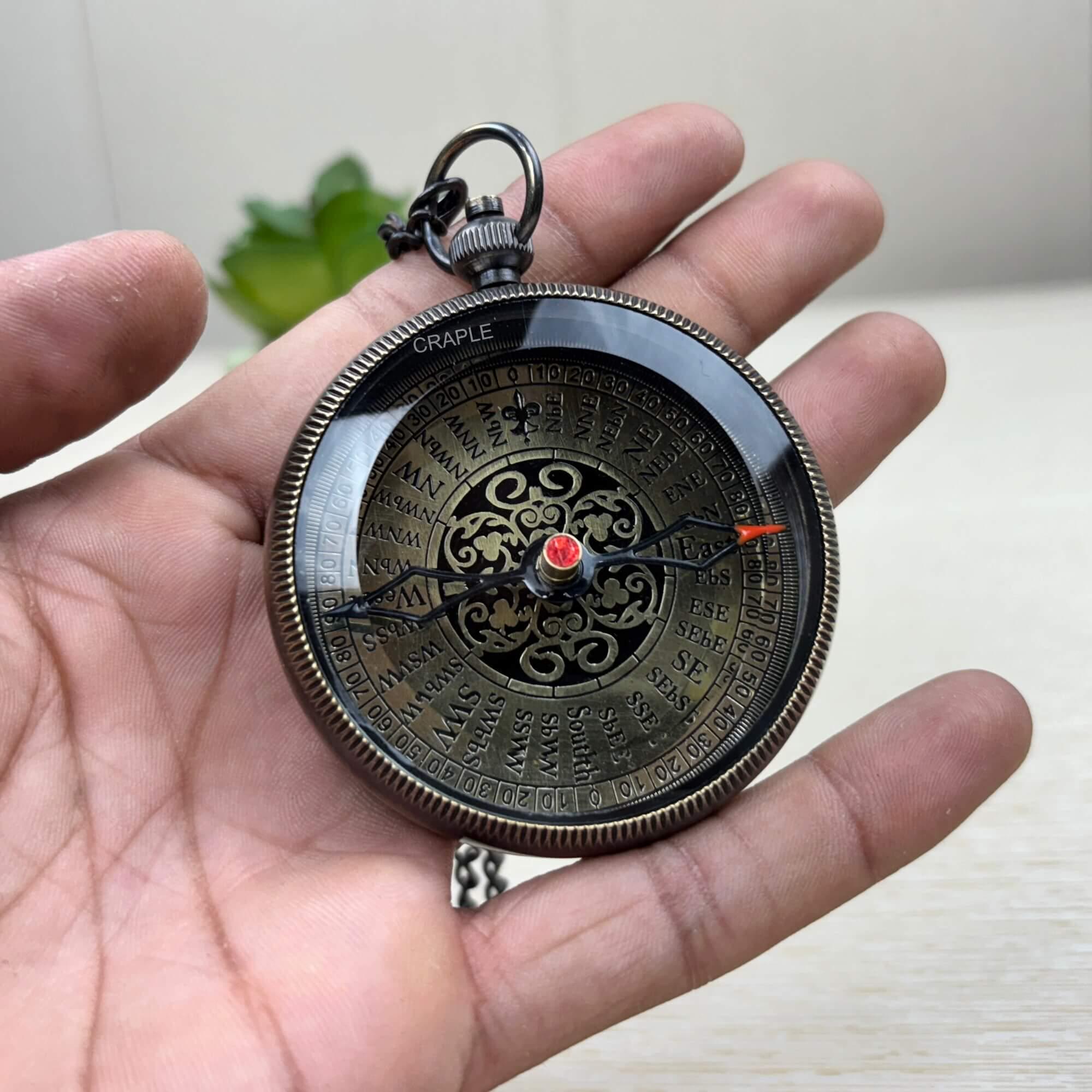 To My Son Compass, Antique Finish view 2