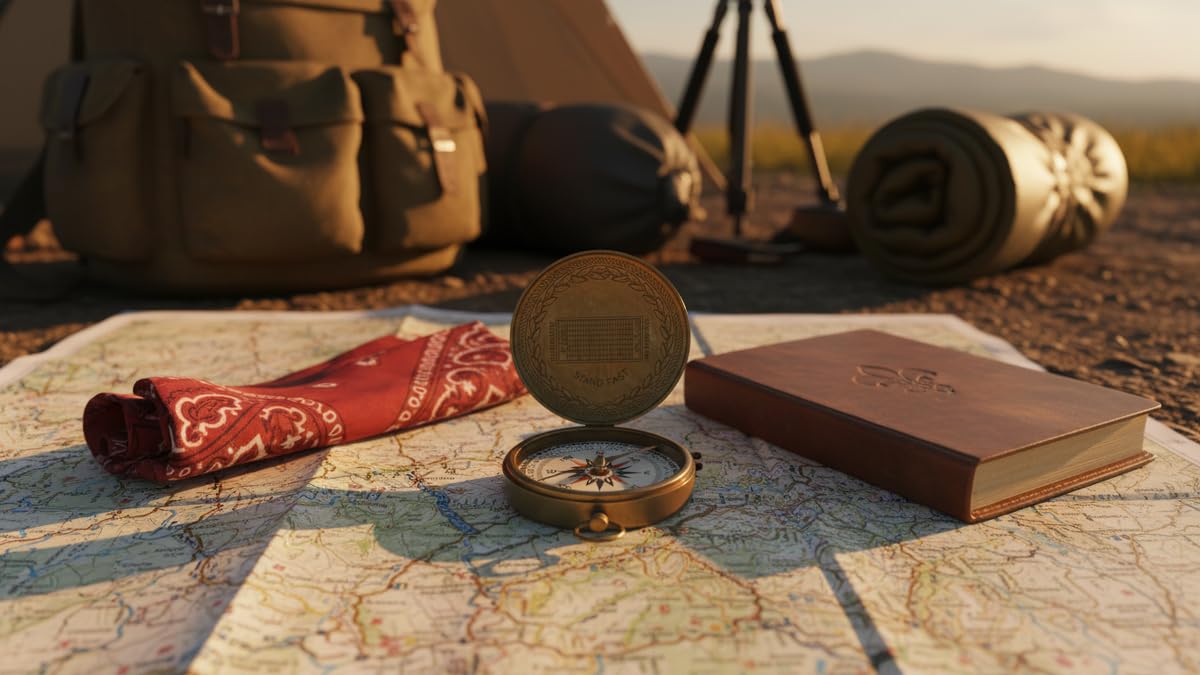 Antique Finish Compass view 3
