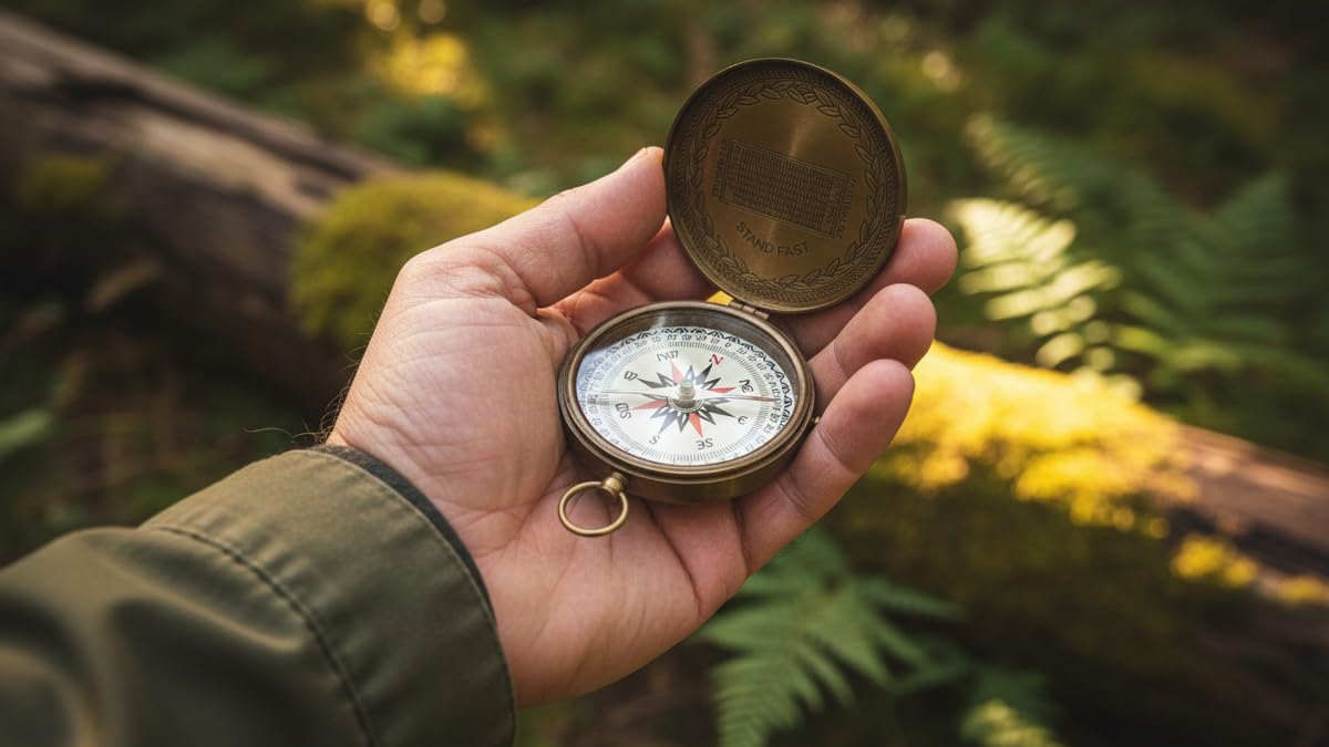 Antique Finish Compass view 4