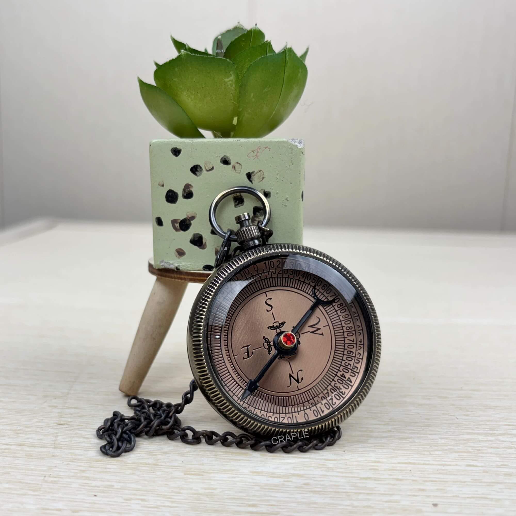 Antique Finish Compass view 3