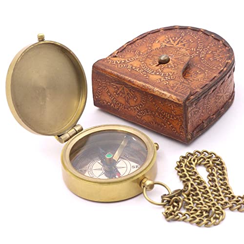 Joshua 1:9 Compass, Leather Case view 6