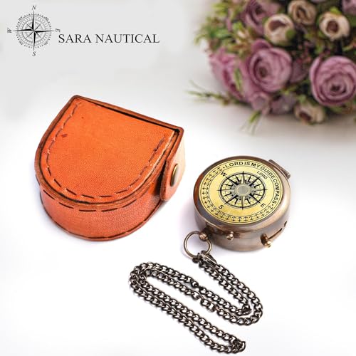 Jeremiah 29:11 Compass, Leather Case view 6