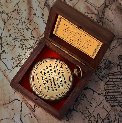 Jeremiah 29:11 Compass, Wooden Box view 6