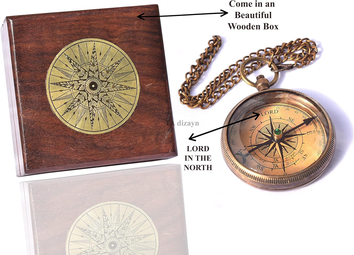 Man of God Compass, Wooden Box view 5