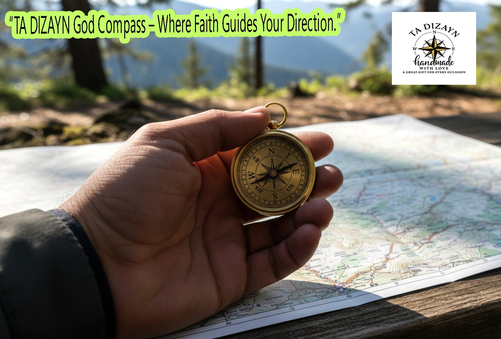 John 1:5 Compass, Leather Case view 5