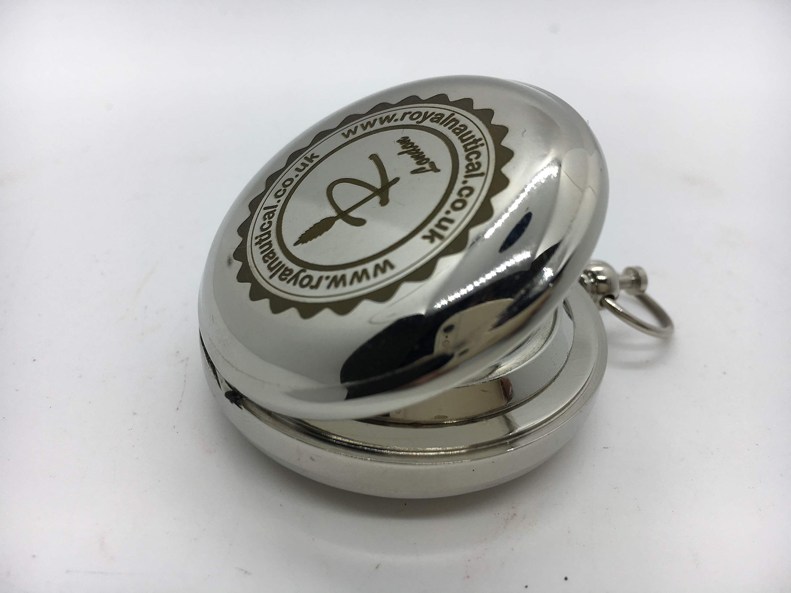 Push Button Compass, Nickel-Plated view 3