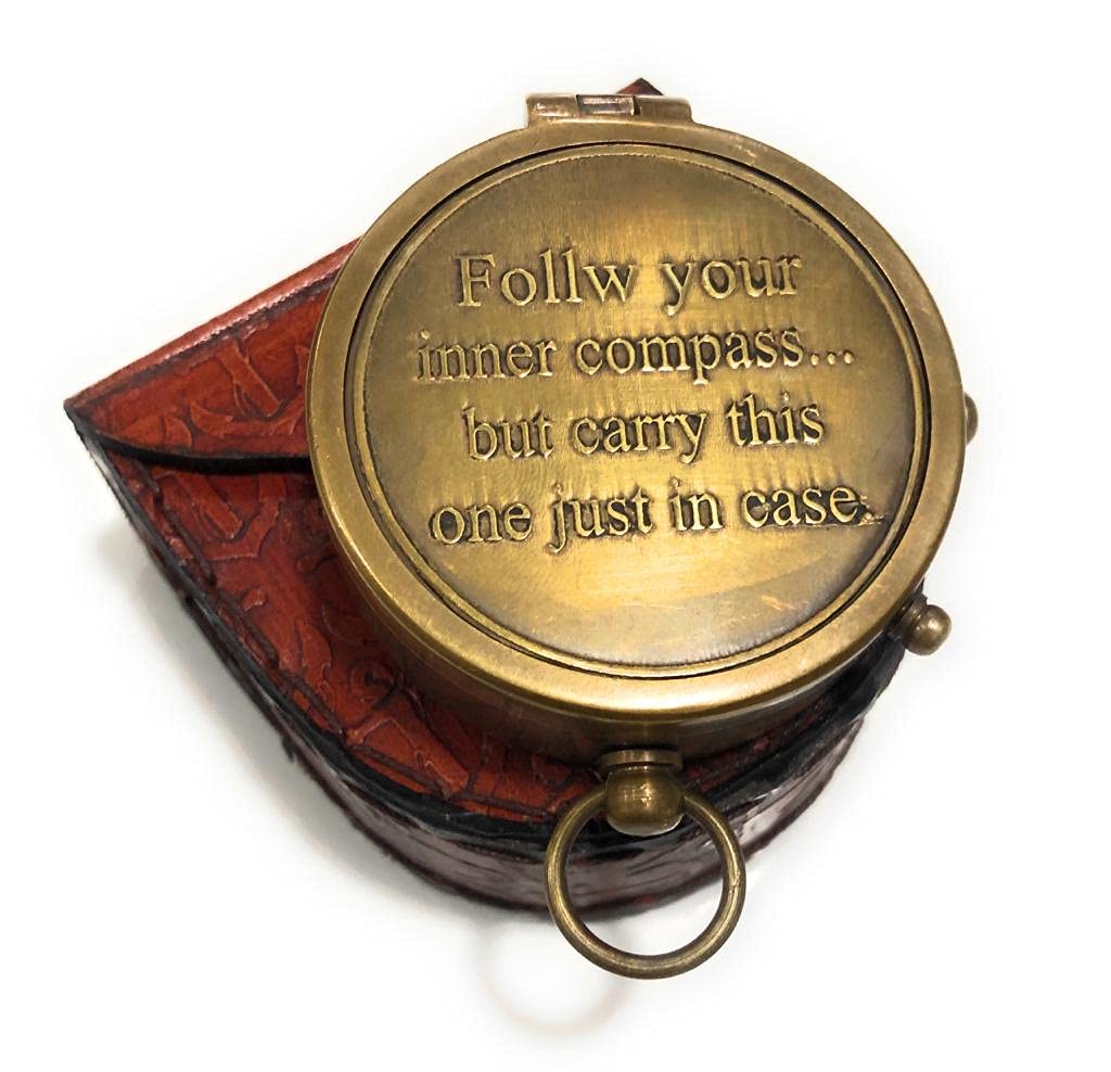 Motivational Compass, Leather Case view 3