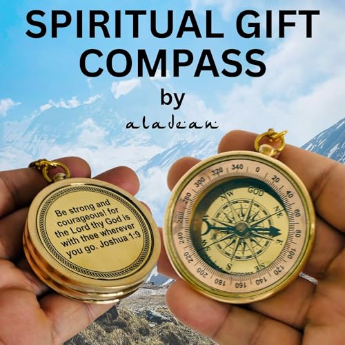Joshua 1:9 Compass, Wooden Box view 6