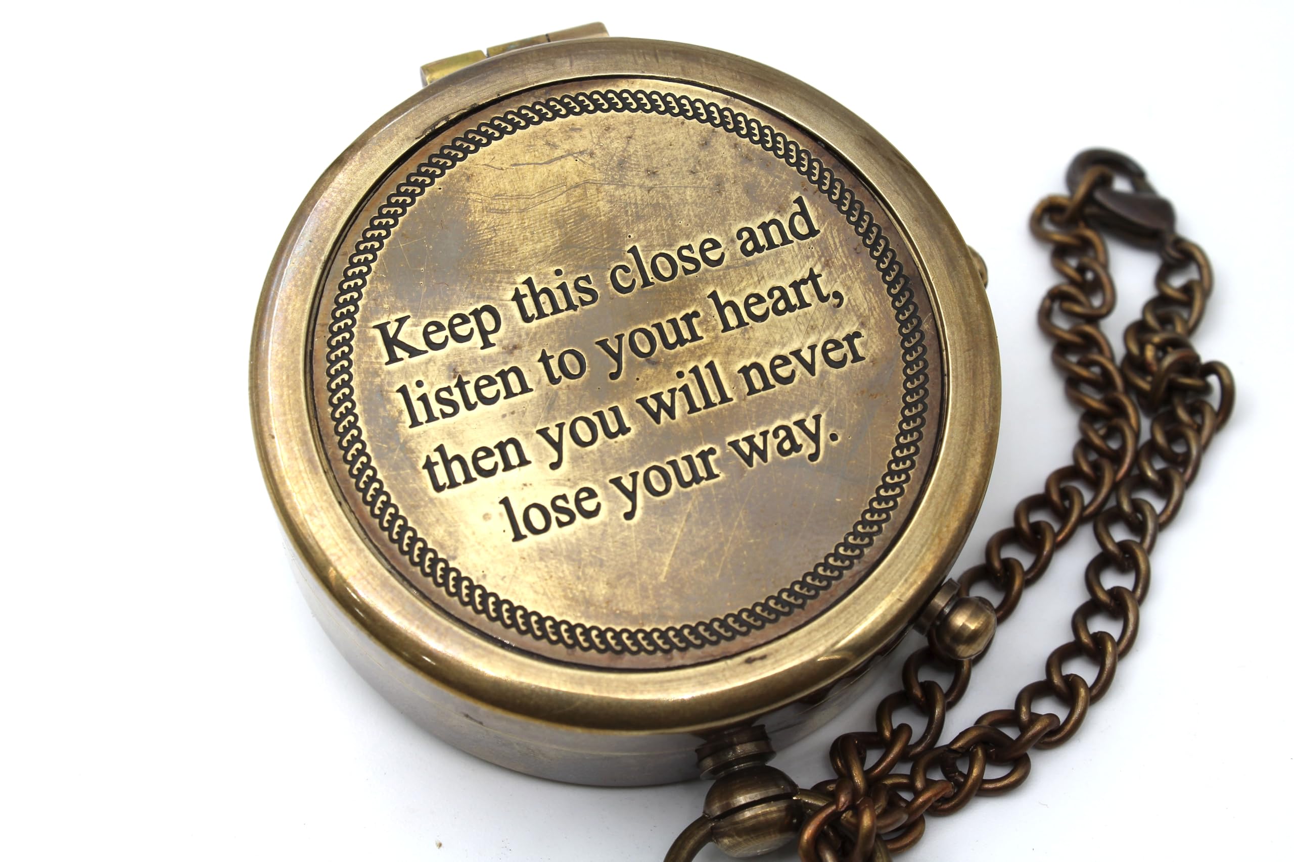 Follow Your Heart Compass, Wooden Box view 4