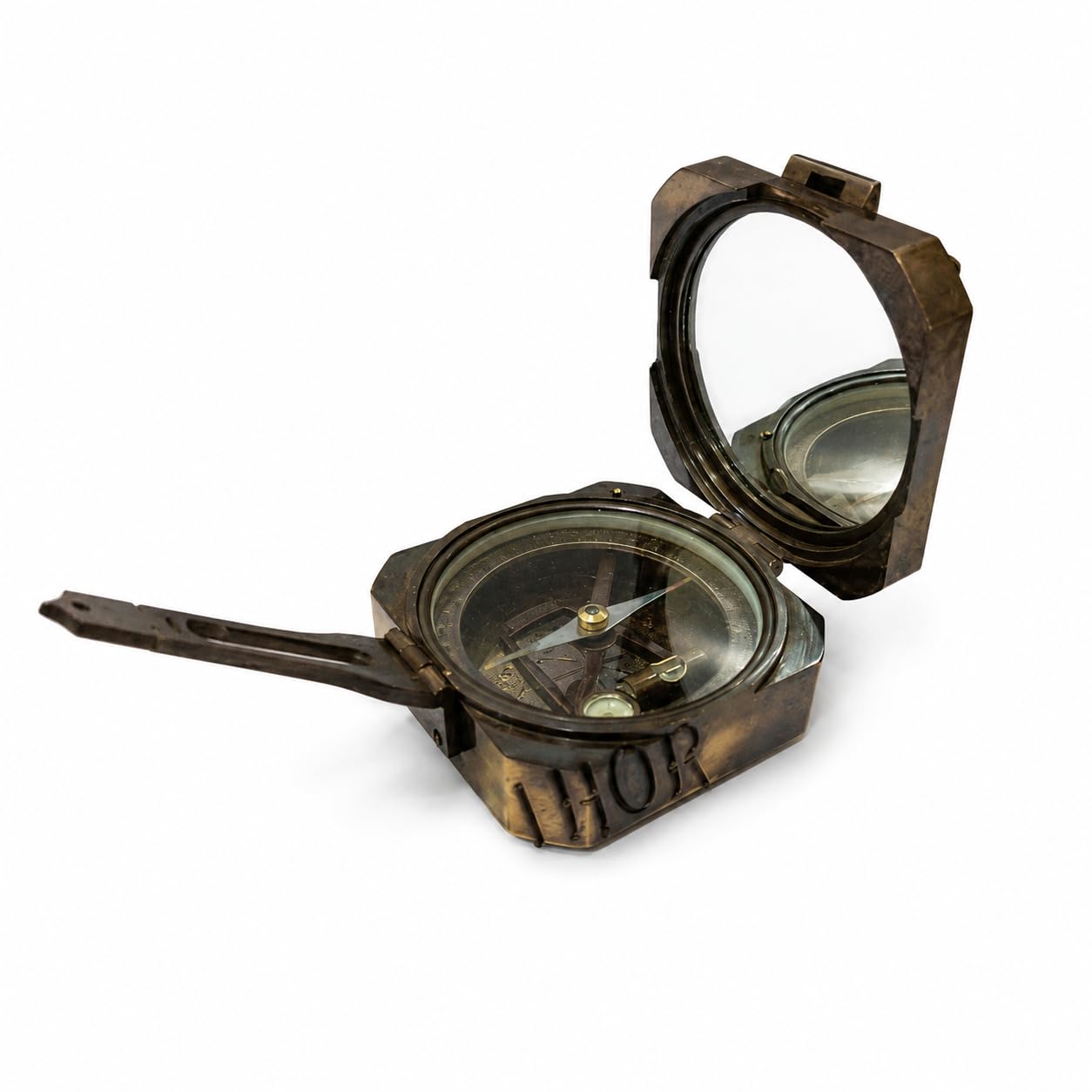Kelvin & Hughes Reproduction Compass, Antique Finish view 2