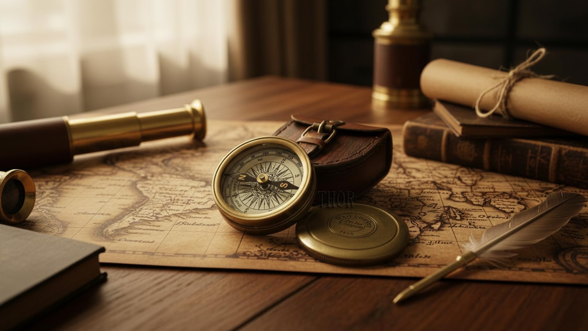 West London Reproduction Compass, Leather Case view 6